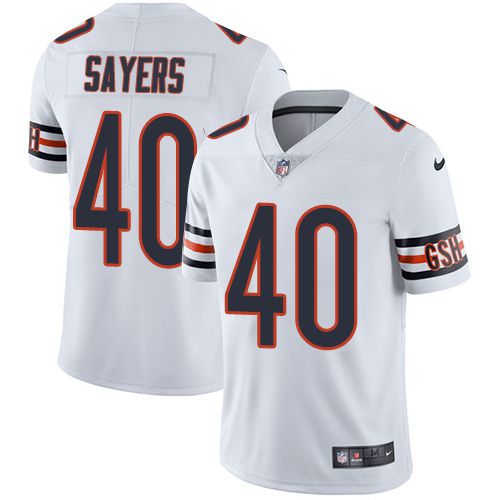 Men Chicago Bears 40 Gale Sayers Nike White Limited Player NFL Jersey